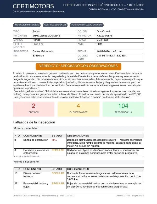 Vista previa de la primera página del certificado Full